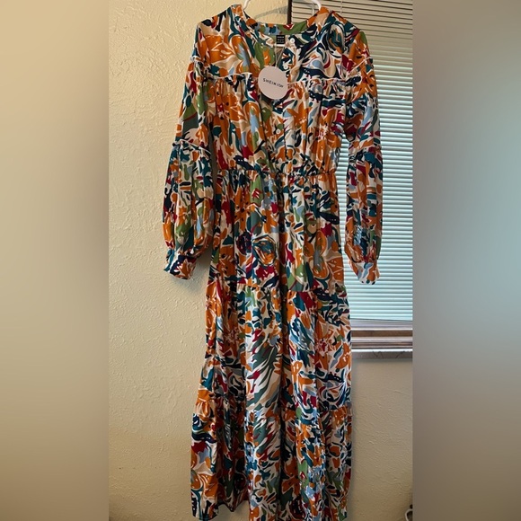 Shein Vcay Printed Maxi Dress - Picture 5 of 10